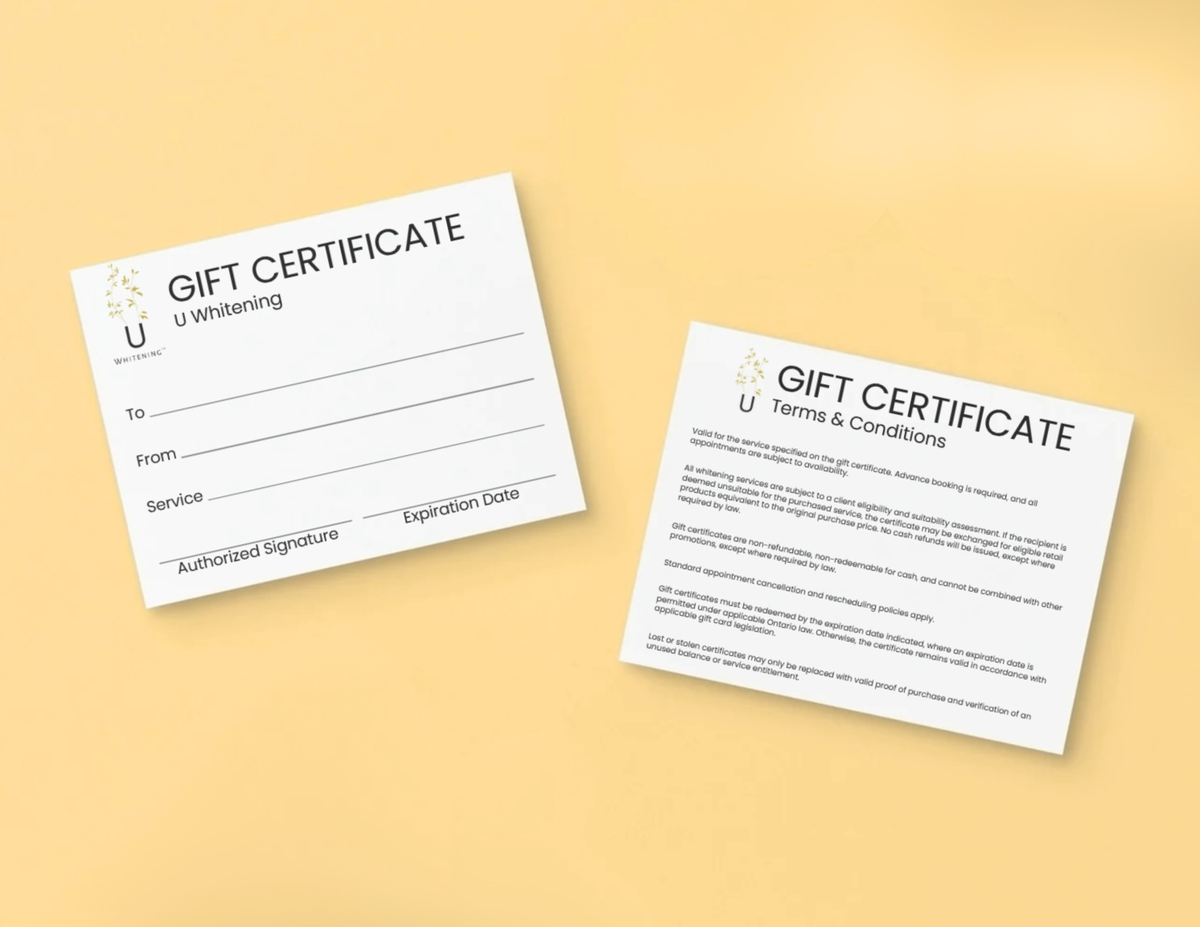 Whitening Gift Card